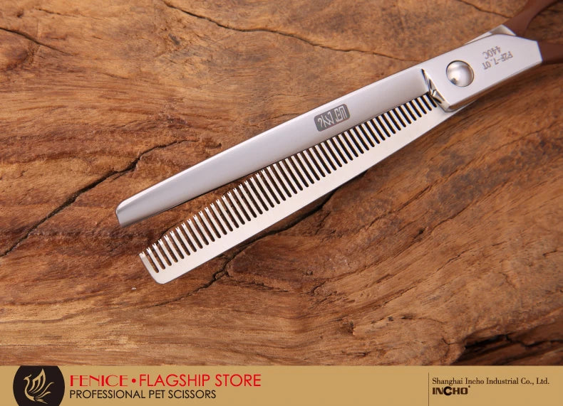 Professional JP440C pet grooming scissors Thinning Shears left-handed tools stainless steel JP440C 7 inch 7.5 inch