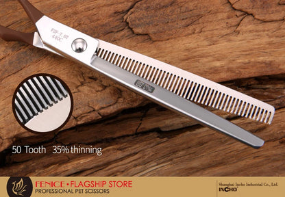 Professional JP440C pet grooming scissors Thinning Shears left-handed tools stainless steel JP440C 7 inch 7.5 inch