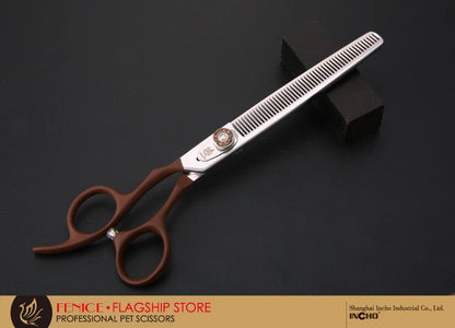 Professional JP440C pet grooming scissors Thinning Shears left-handed tools stainless steel JP440C 7 inch 7.5 inch
