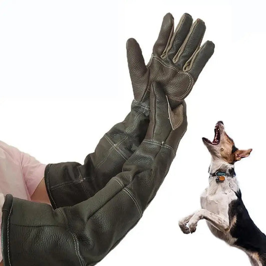 New Pet Gloves Leather Antigrasping Anti Bite Protective Gloves For Cat Dog Gardening Work Gloves Pets Training Feeding Gloves