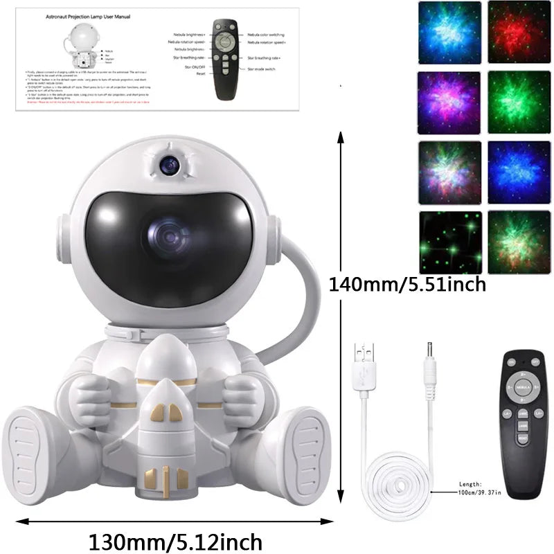 Astronaut LED Star Galaxies Projector Night Light