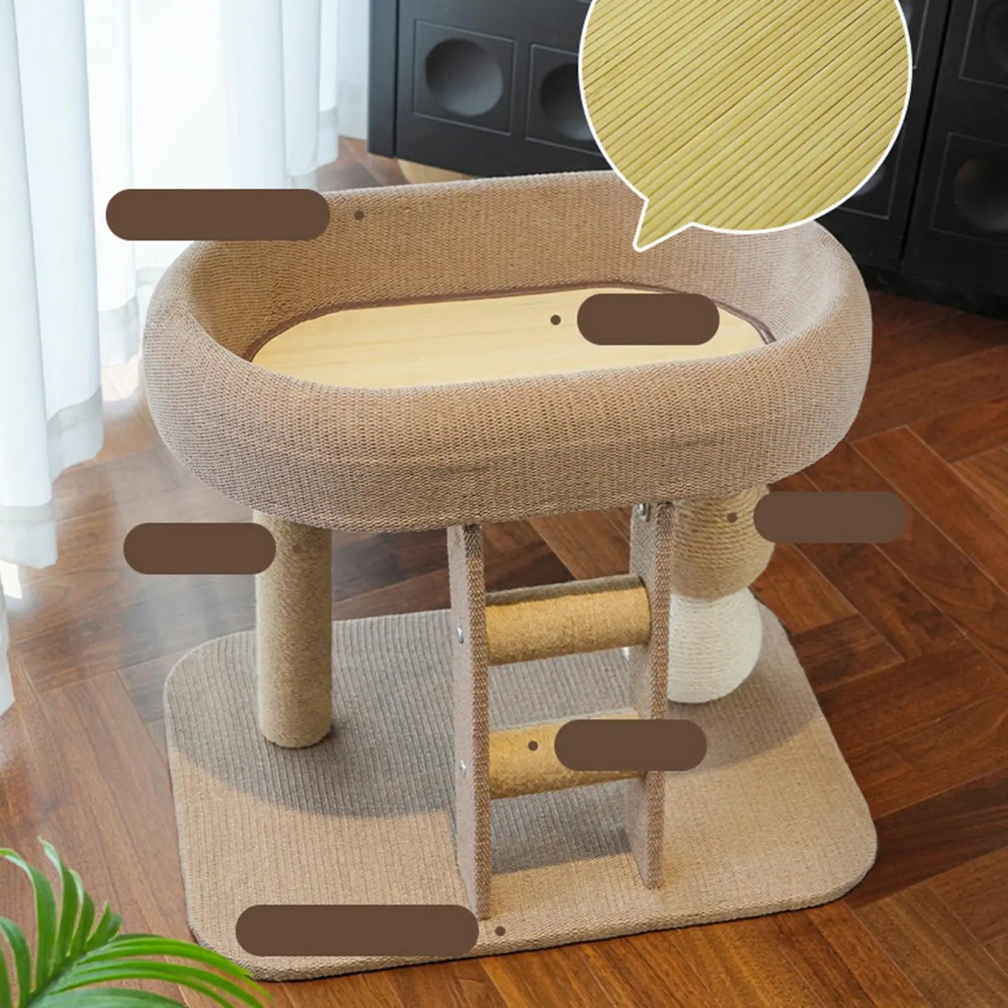 Small Cat Tree Tower with Top Perch Scratching Post Multifunctional Interactive Toy Pet Accessories for Indoor Cats Kittens