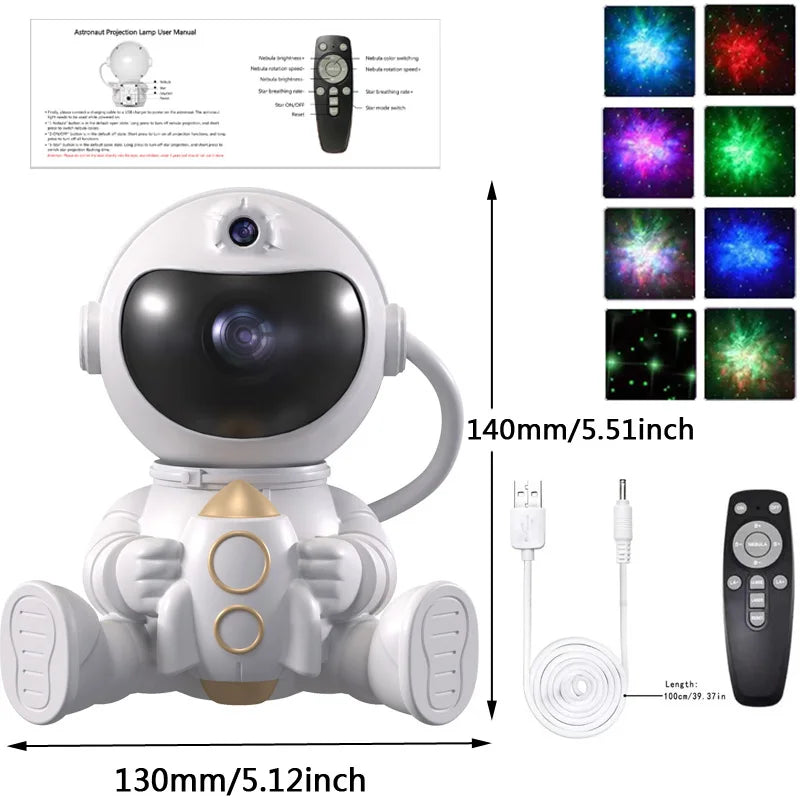 Astronaut LED Star Galaxies Projector Night Light