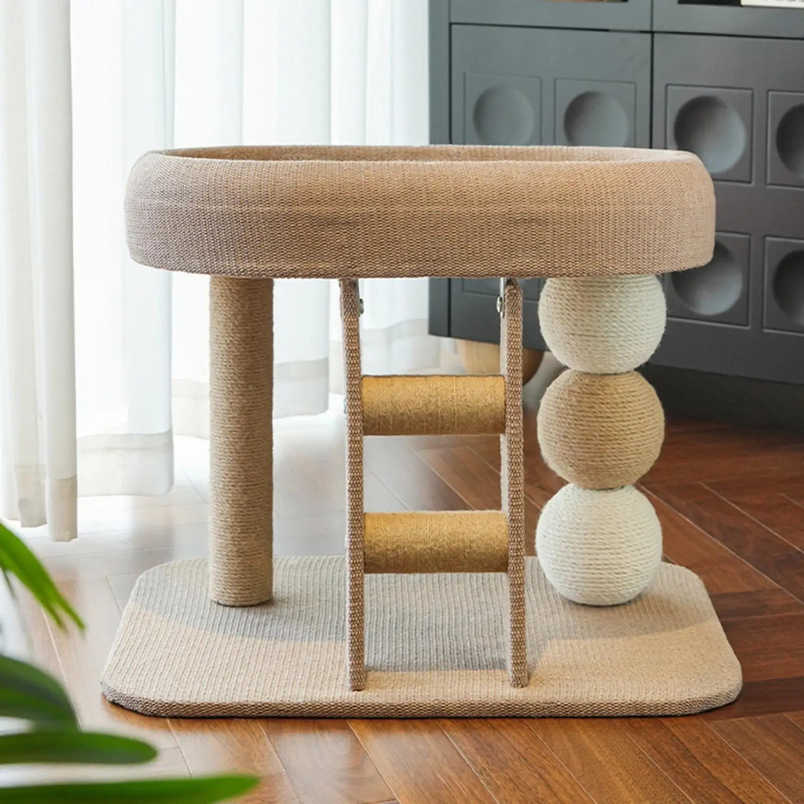 Small Cat Tree Tower with Top Perch Scratching Post Multifunctional Interactive Toy Pet Accessories for Indoor Cats Kittens